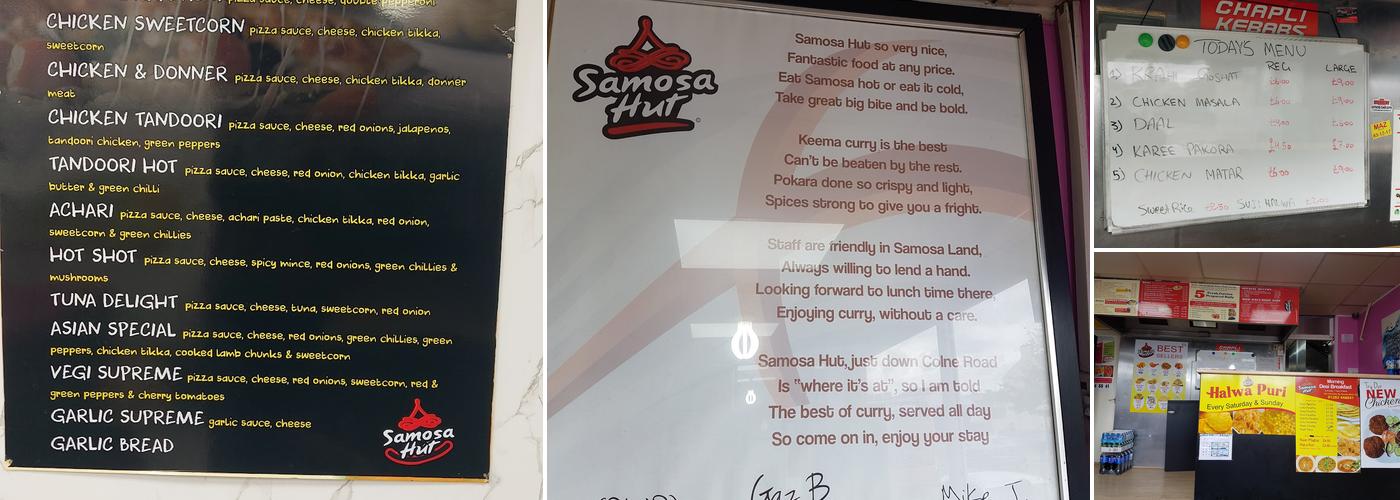 Samosa Hut Burnley Menu