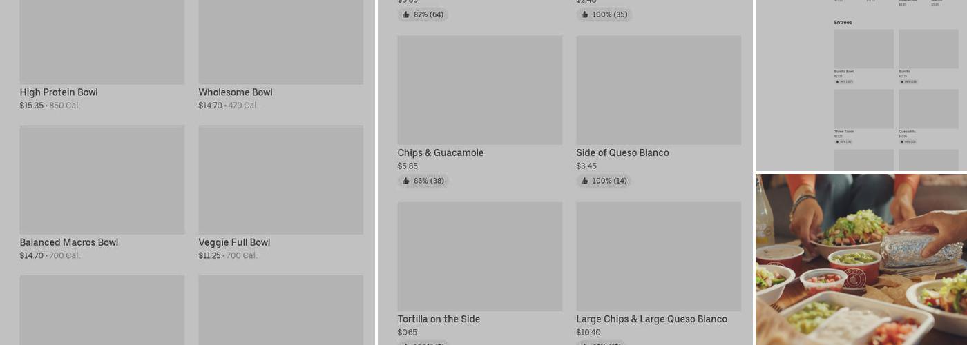 Chipotle Mexican Grill Menu
