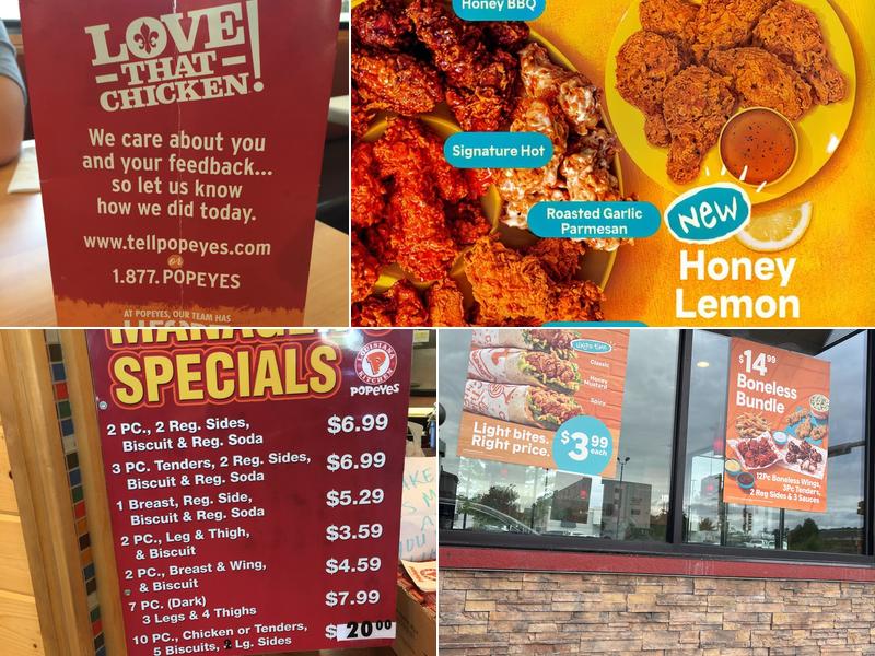 Popeyes Louisiana Kitchen Menu