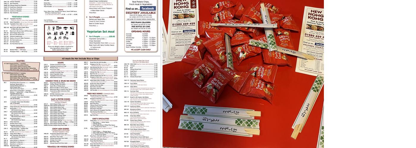 New Hong Kong Menu