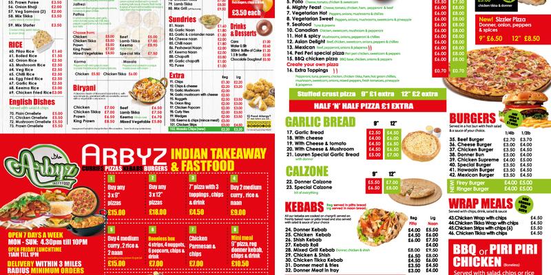 Arbyz Menu