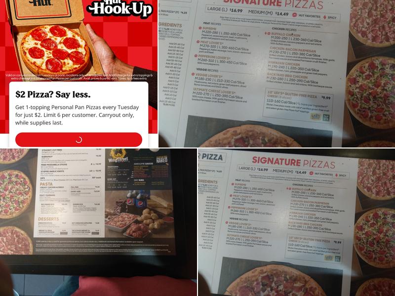 Pizza Hut Menu