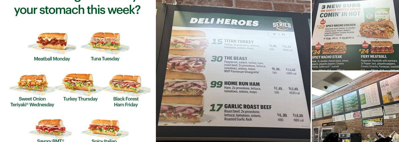 Subway Menu