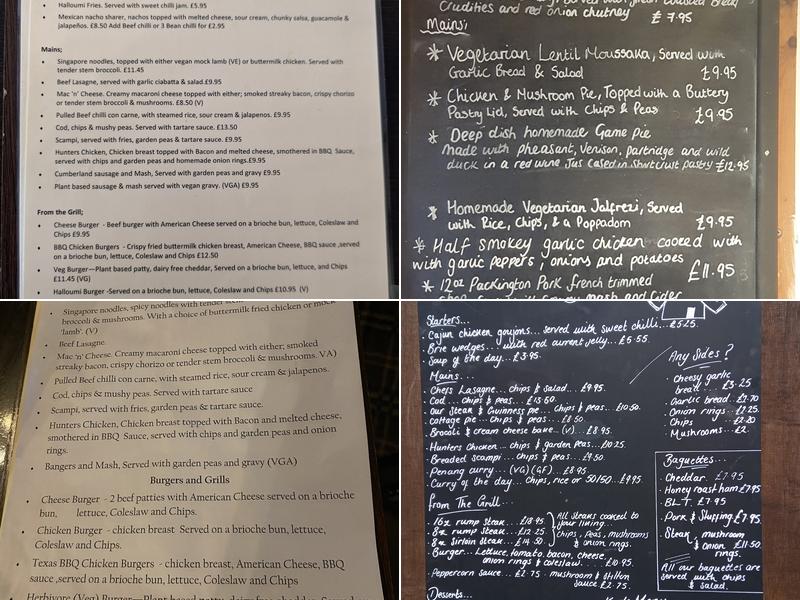 Ye Olde Windmill Inn Menu