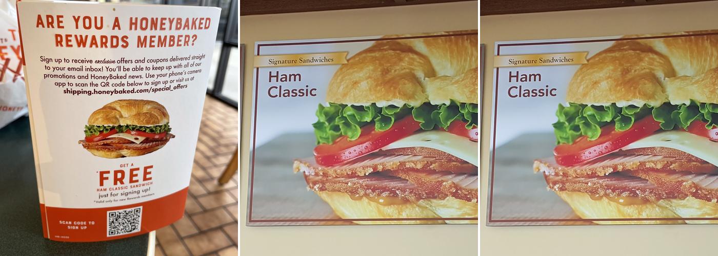 The Honey Baked Ham Company Menu