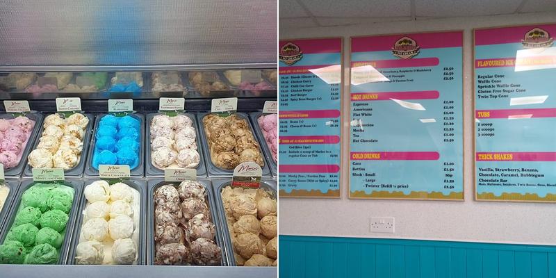 Atlantis fish and chips, Cafe & Ice Cream Menu