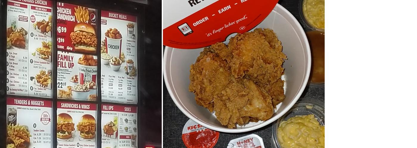 KFC Menu