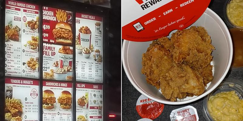 KFC Menu