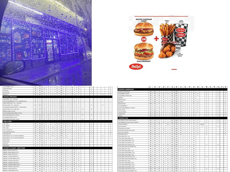 Checkers Menu