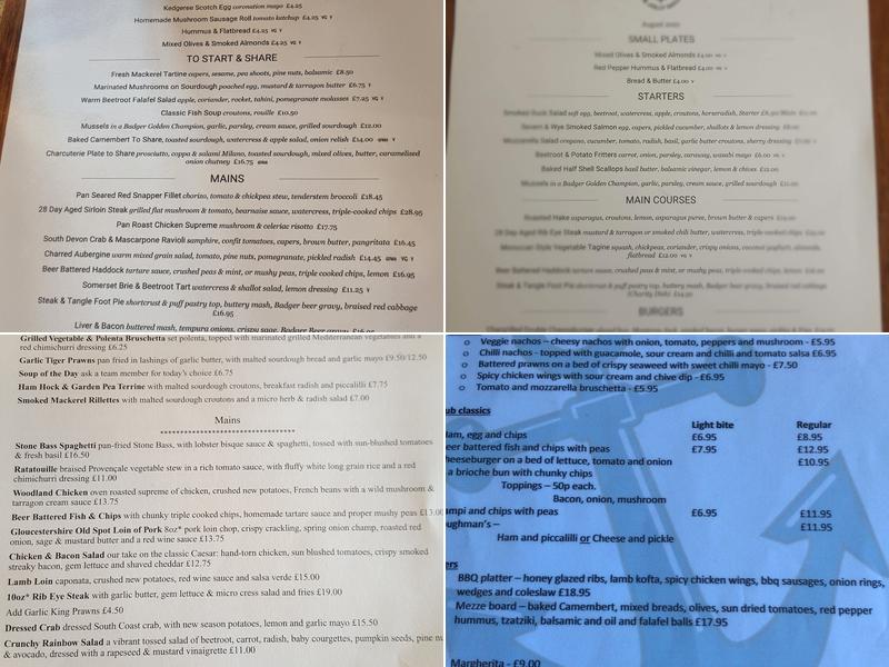 Jolly Sailor Pub & Restaurant, Southampton Menu