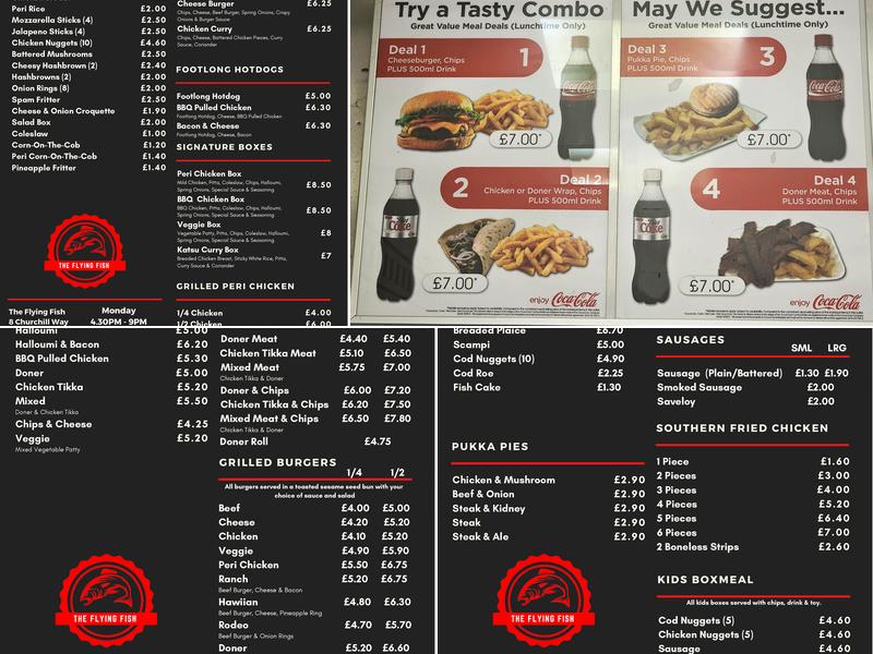 The Flying Fish Menu