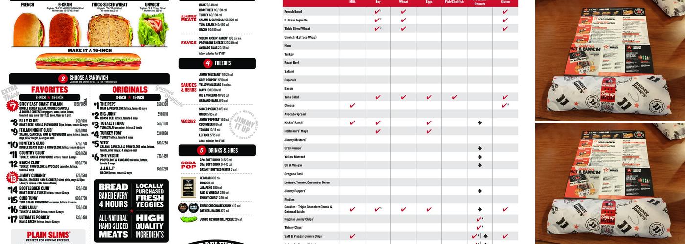 Jimmy John's Menu