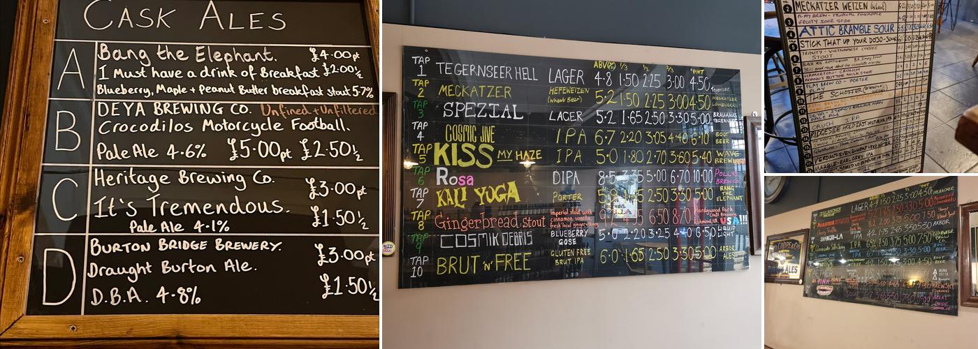 Brews Of The World Menu