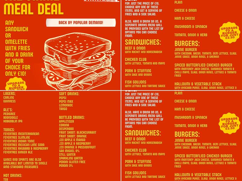 The Jinnie at Rolleston on Dove Menu