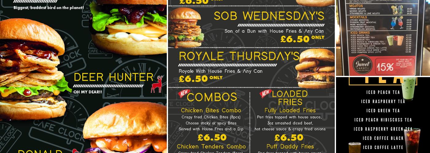 Cafe Clock - BURTON ON TRENT Menu