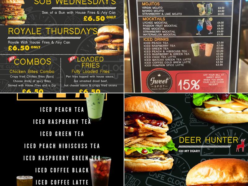 Cafe Clock - BURTON ON TRENT Menu