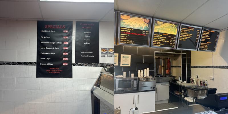 Barton Fish Bar Menu