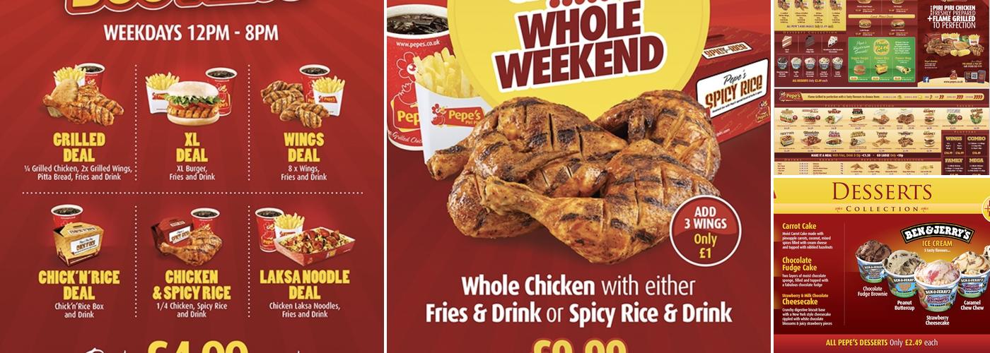 Pepe's Piri Piri Menu