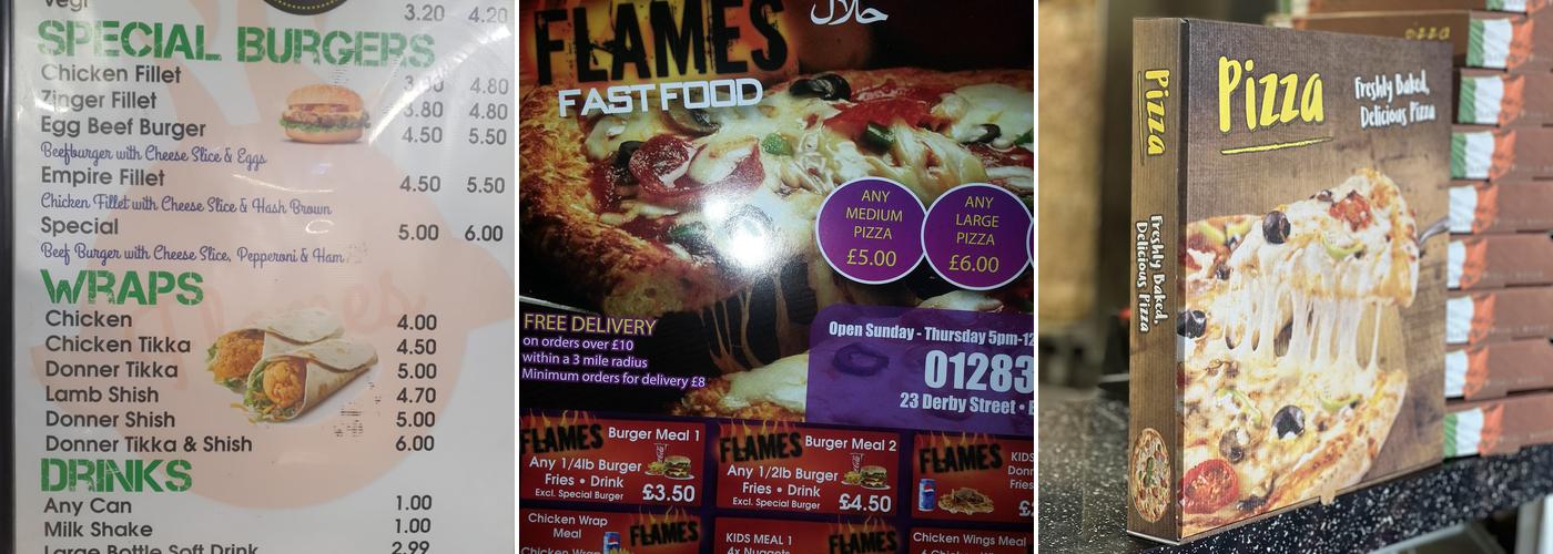 Flames Menu