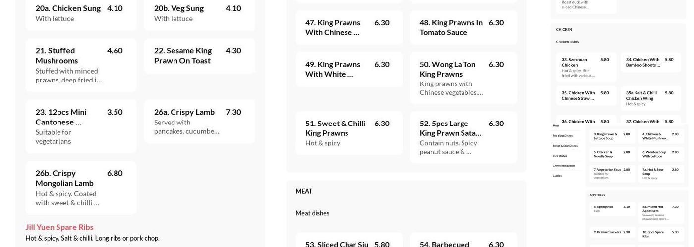 Ruby Chinese Takeaway Menu