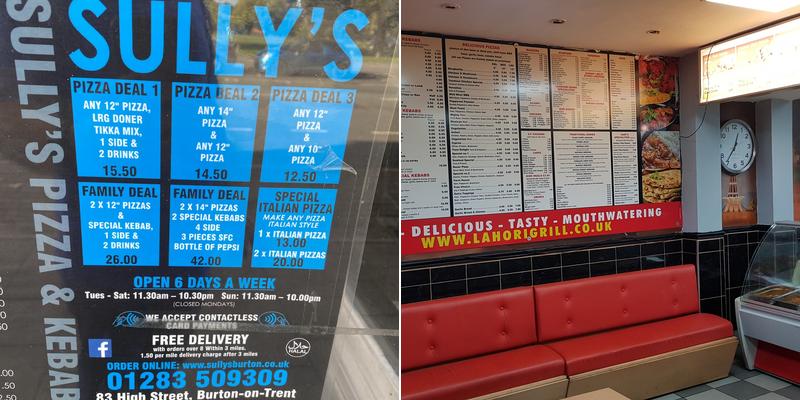 Burton Kebab's and Pizza's