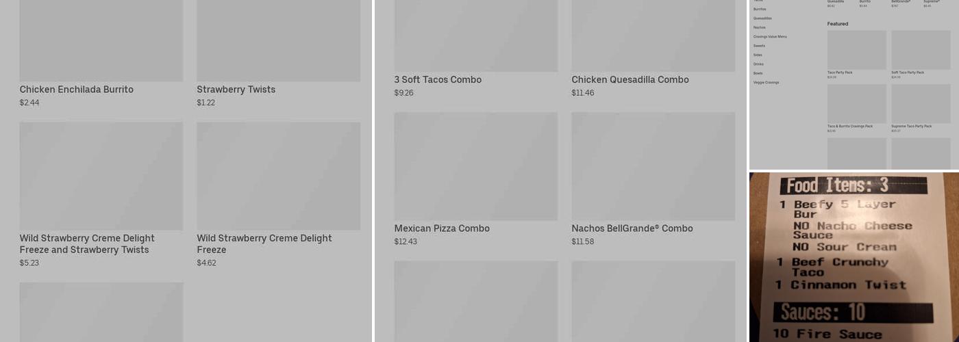 Taco Bell Menu
