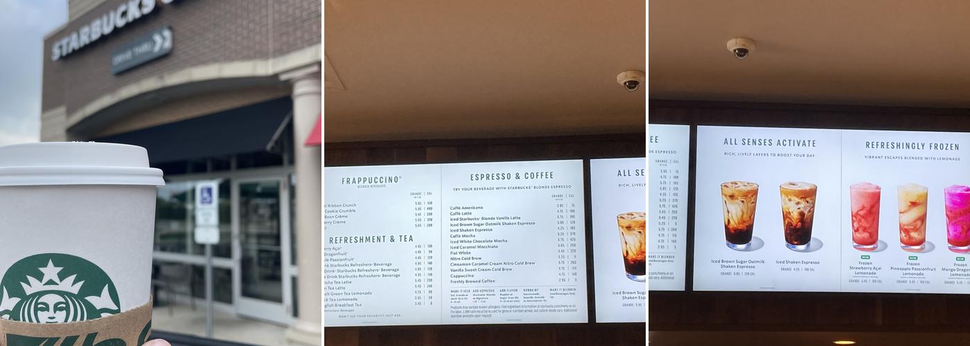 Starbucks Menu