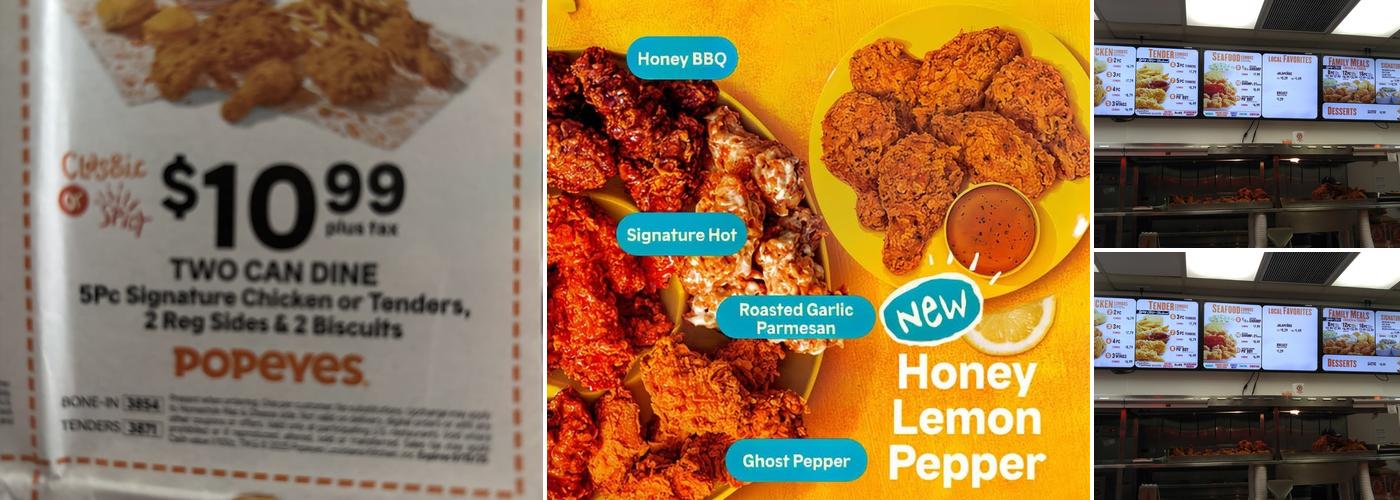 Popeyes Louisiana Kitchen Menu