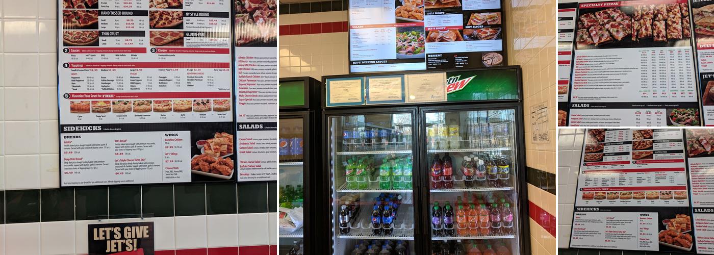Jet's Pizza  Menu