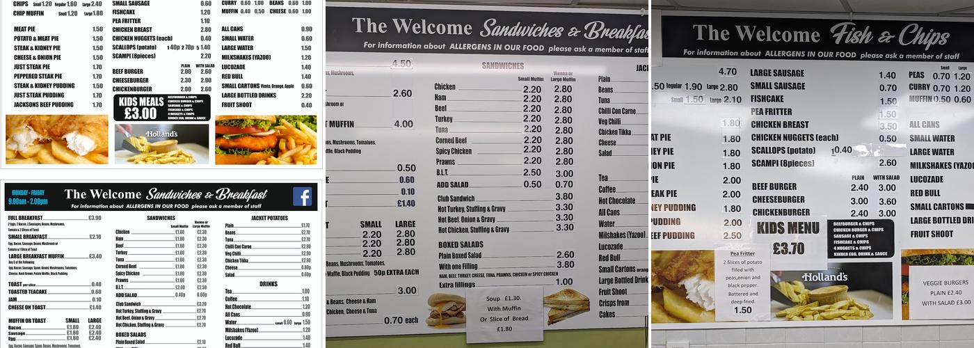 The Welcome Menu