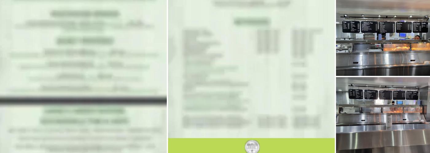 Lorde's Fish and Chips Menu