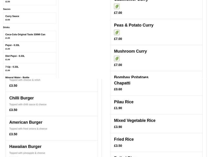 Punjab Balti House Menu