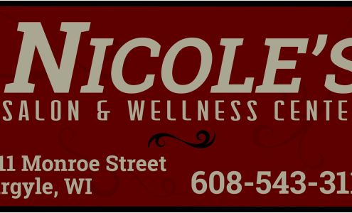 Nicole’s Salon & Wellness Center 511 Monroe St, Argyle Wisconsin 53504