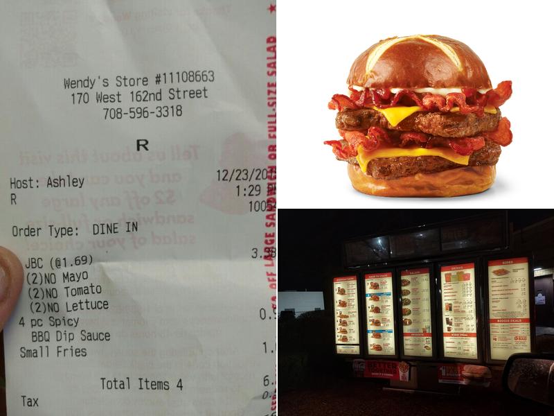 Wendy's Menu