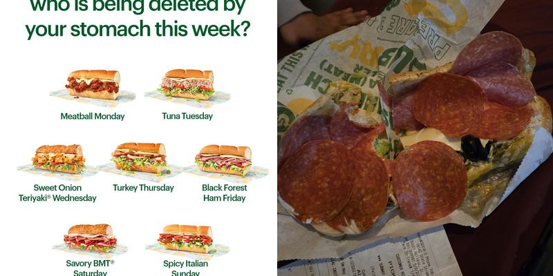 Subway Menu