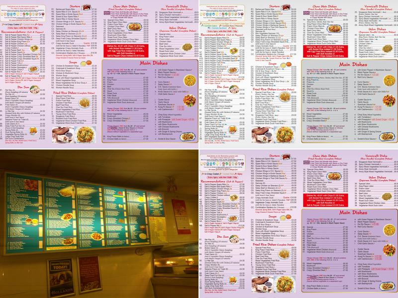Golden Fish Menu