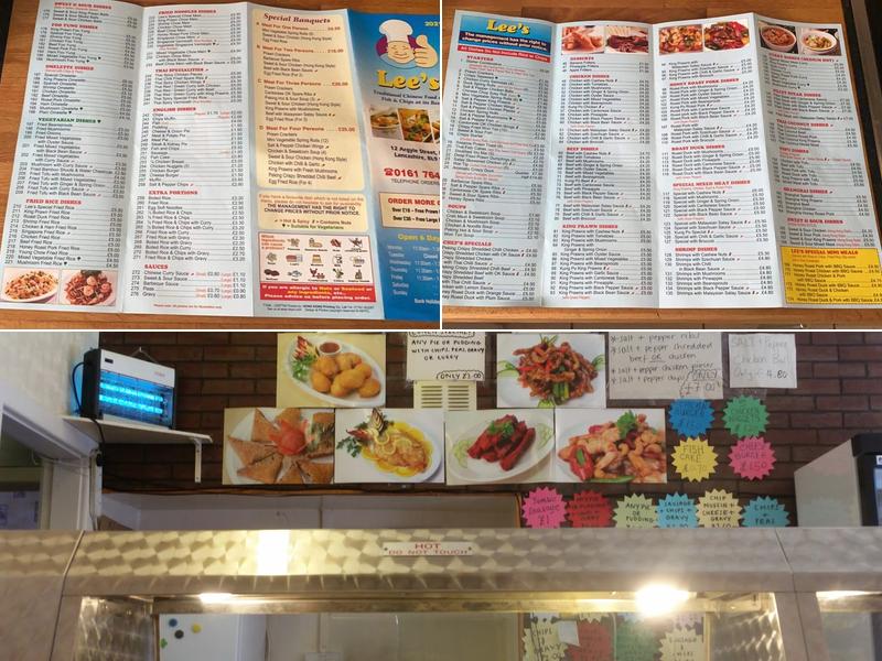 Lee's Fish & Chips Menu