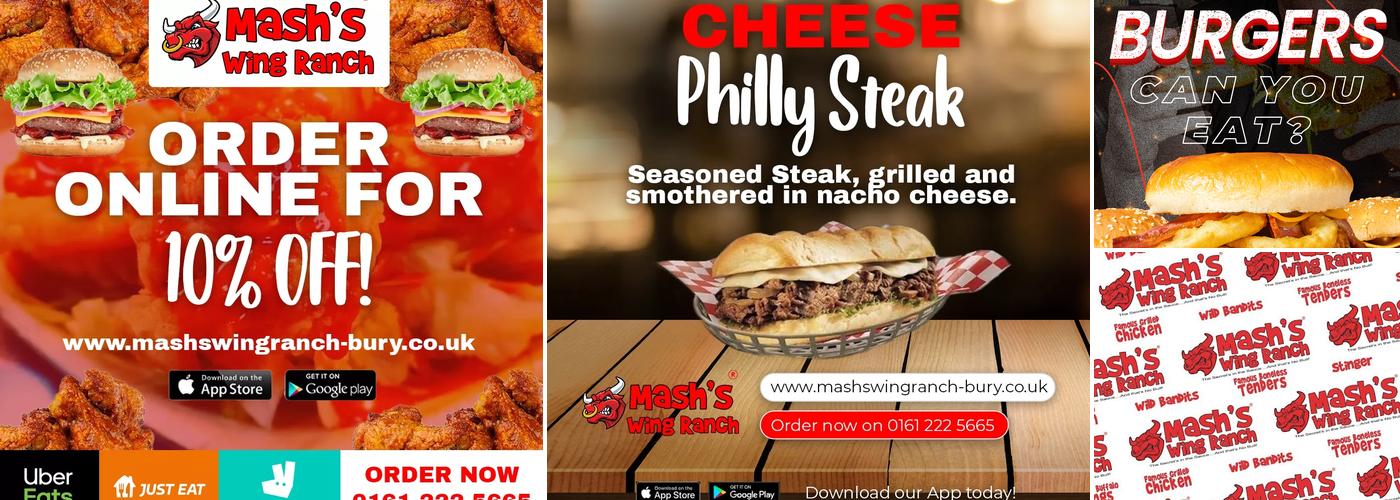 Mash’s Wing Ranch Bury Menu