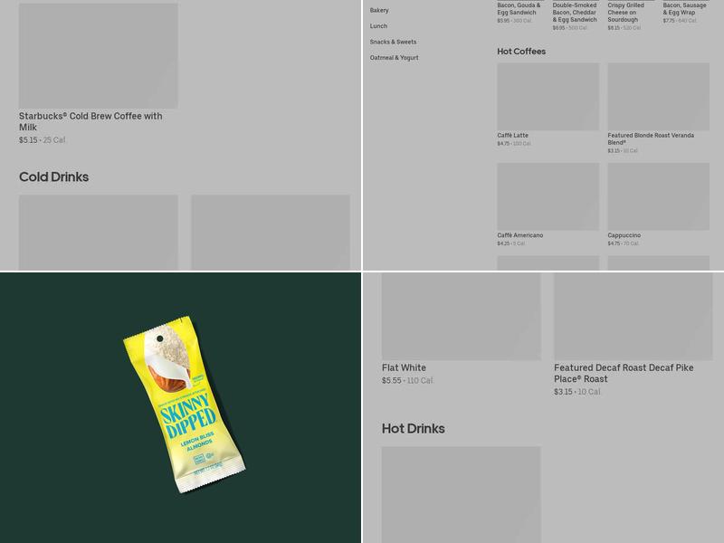 Starbucks Menu