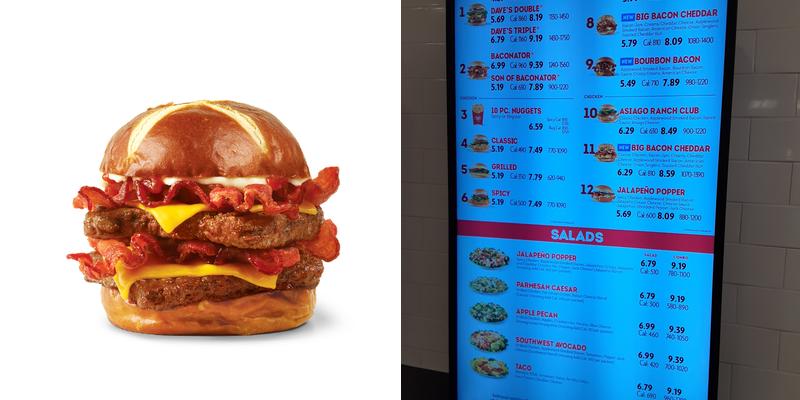 Wendy's Menu