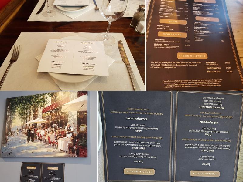 Cheers Restaurant Menu