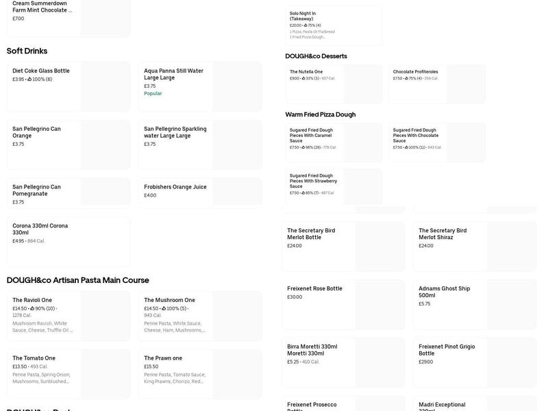 DOUGH&co Woodfired Pizza Bury St Edmunds Menu