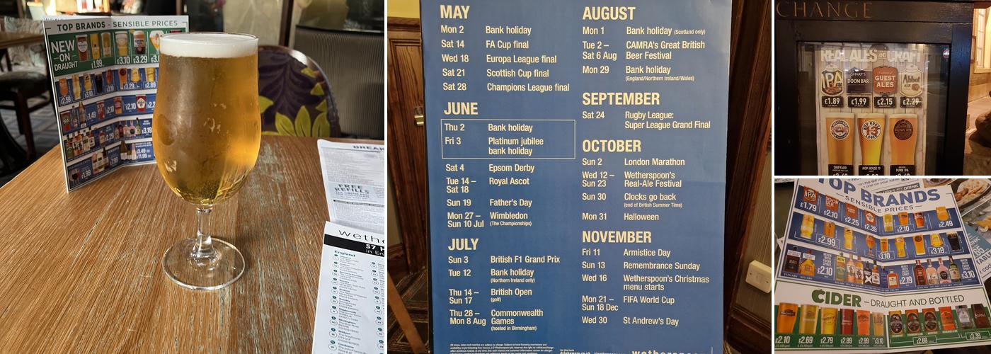 The Corn Exchange - JD Wetherspoon Menu