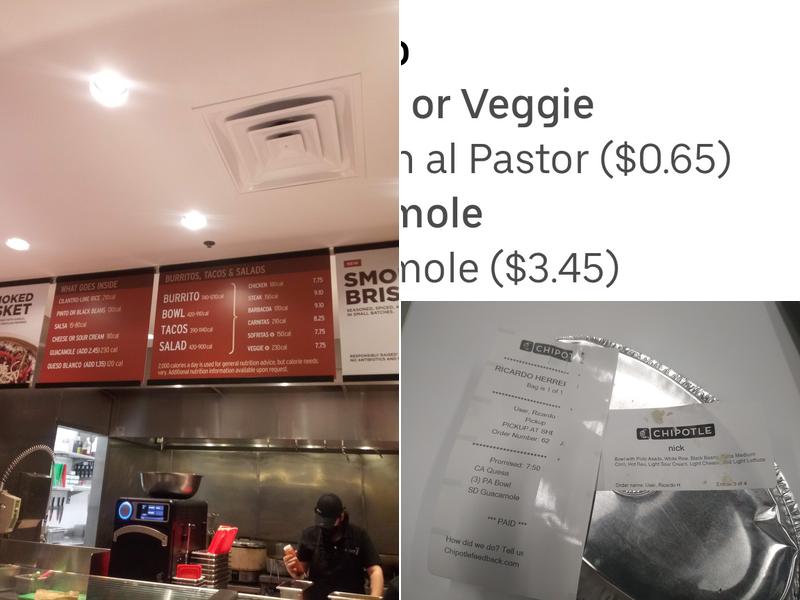 Chipotle Mexican Grill Menu