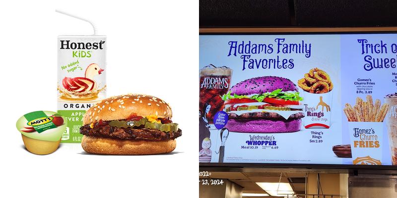 Burger King Menu