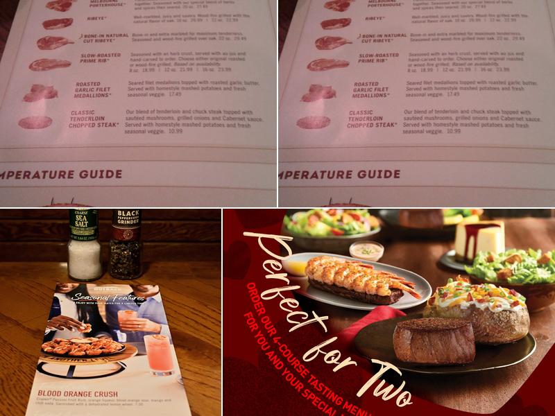 Outback Steakhouse Menu
