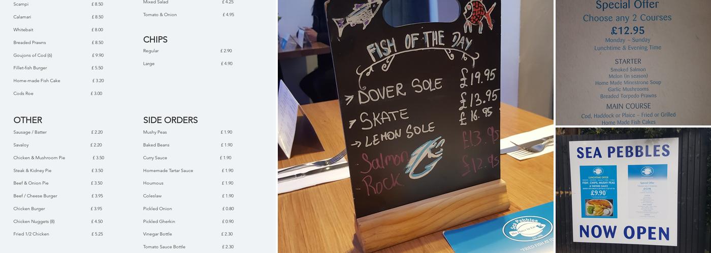 Brothers Fish and Chips Menu