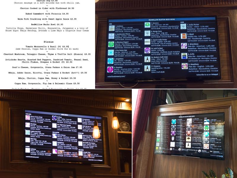 RedWillow Buxton Menu