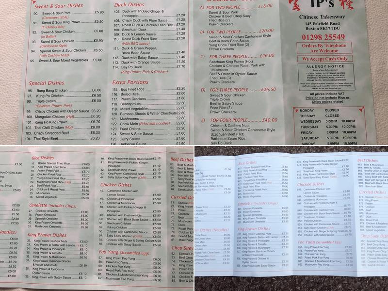 Ip's Fish & Chips Menu