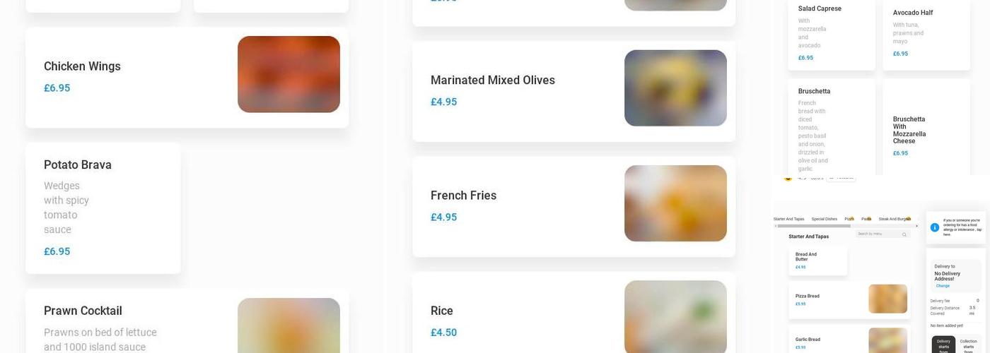 The Comodor Restaurant Menu